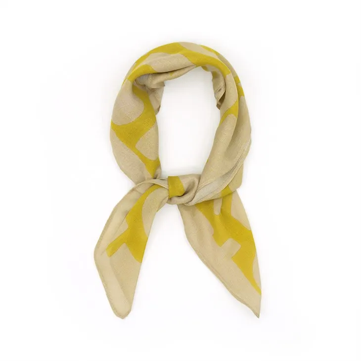 جیومیٹری اسکوائر سلک سکارف