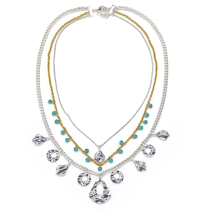 تہوں والی زنجیر کا ہار سیٹ